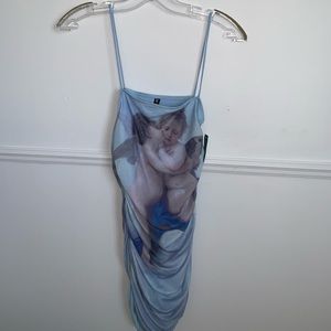 Shape mini dress renaissance baby blue Simons